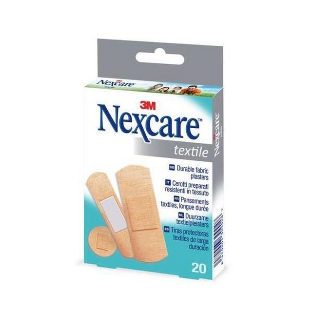 Imagem 0 de Pensos Rápidos Sortido Textile Nexcare - 20 pensos