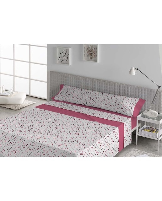 Imagen 0 de Juego de sábana tela karamelo 150 cm. Dirta coral