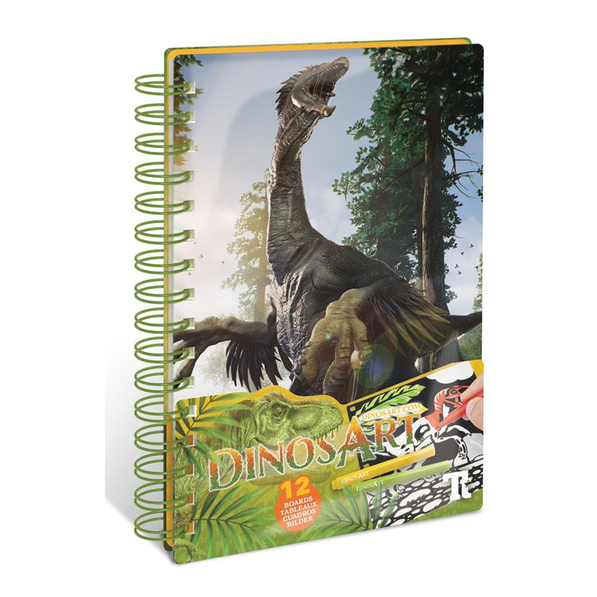 Dinos Art - Libro Creativo Pequeño Arte En Terciopelo Dinosaurios Dinosart