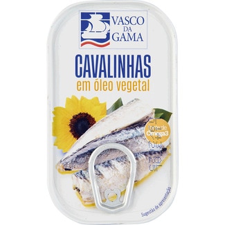 Cavalinhas em Óleo Vegetal lata 120 g - Vasco Da Gama
