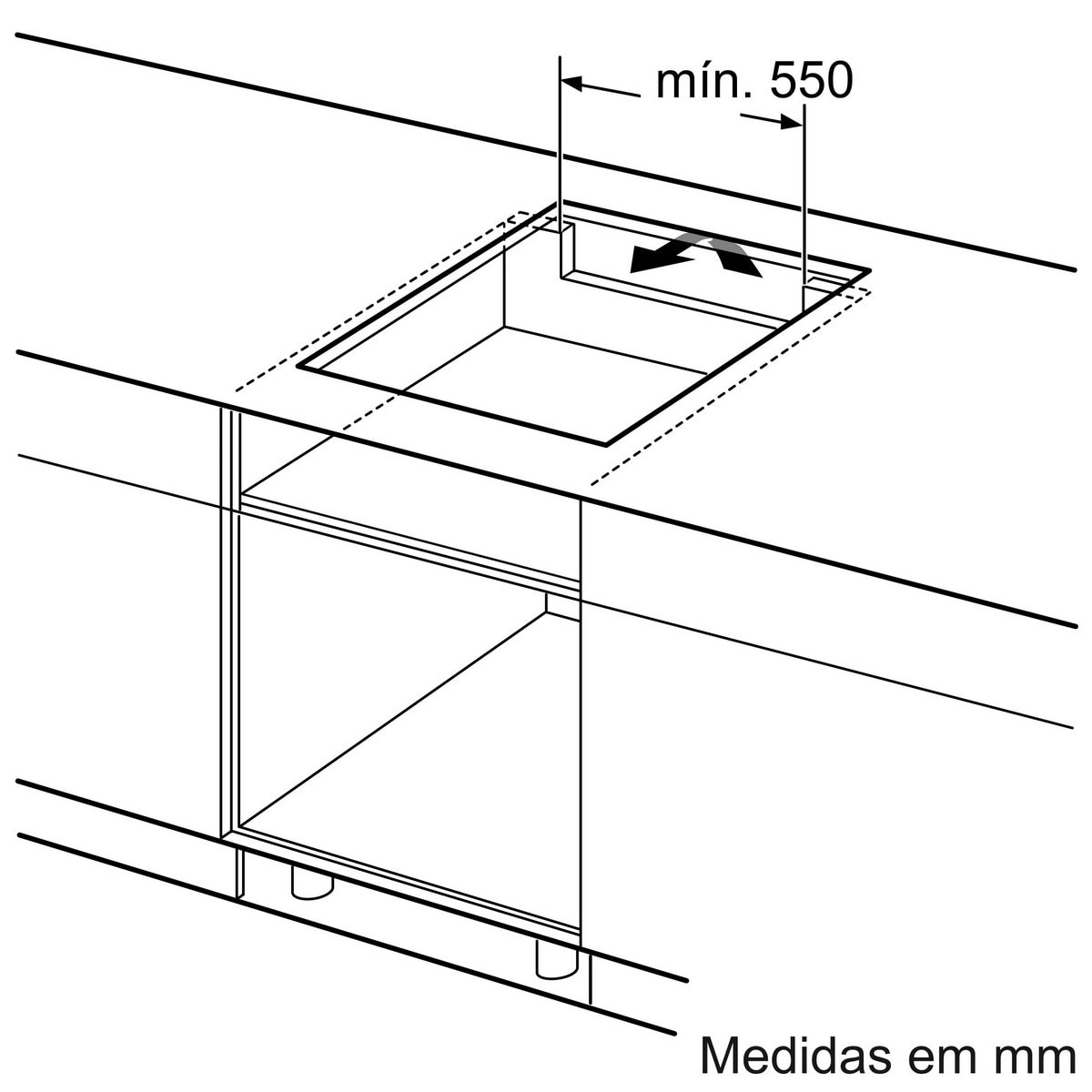 Placa de Indução Bosch Série 4 PUE61RBB5E com 4 Zonas e de 60 cm - Preto Preto-7