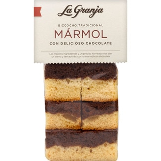 bizcocho tradicional mármol con chocolate bolsa 350 g - La Granja