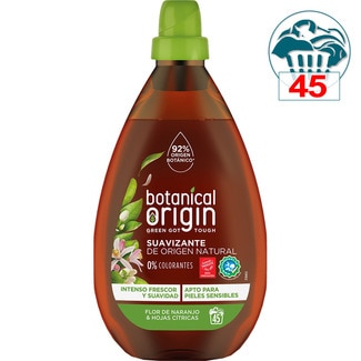 suavizante de origen natural Flor de Naranjo y Hojas Cítricas botella 45 dosis - Botanical Origin