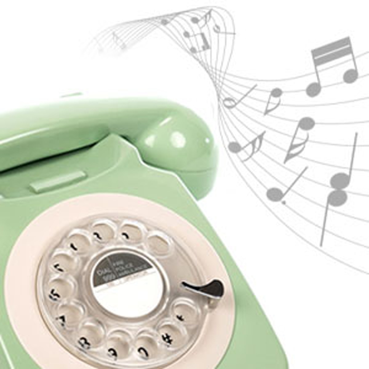 Telefone Rotary - Verde 4