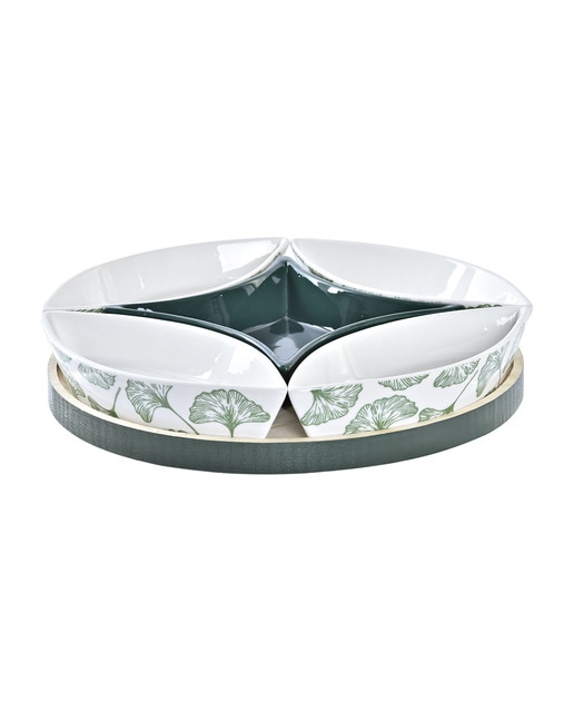 Imagen 0 de Pack 6 accesorios aperitivo gres y bambú