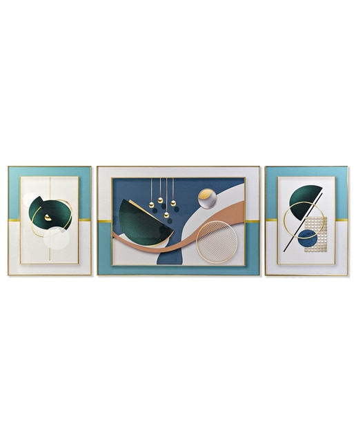 Imagen 0 de Pack 3 cuadros aluminio moderno