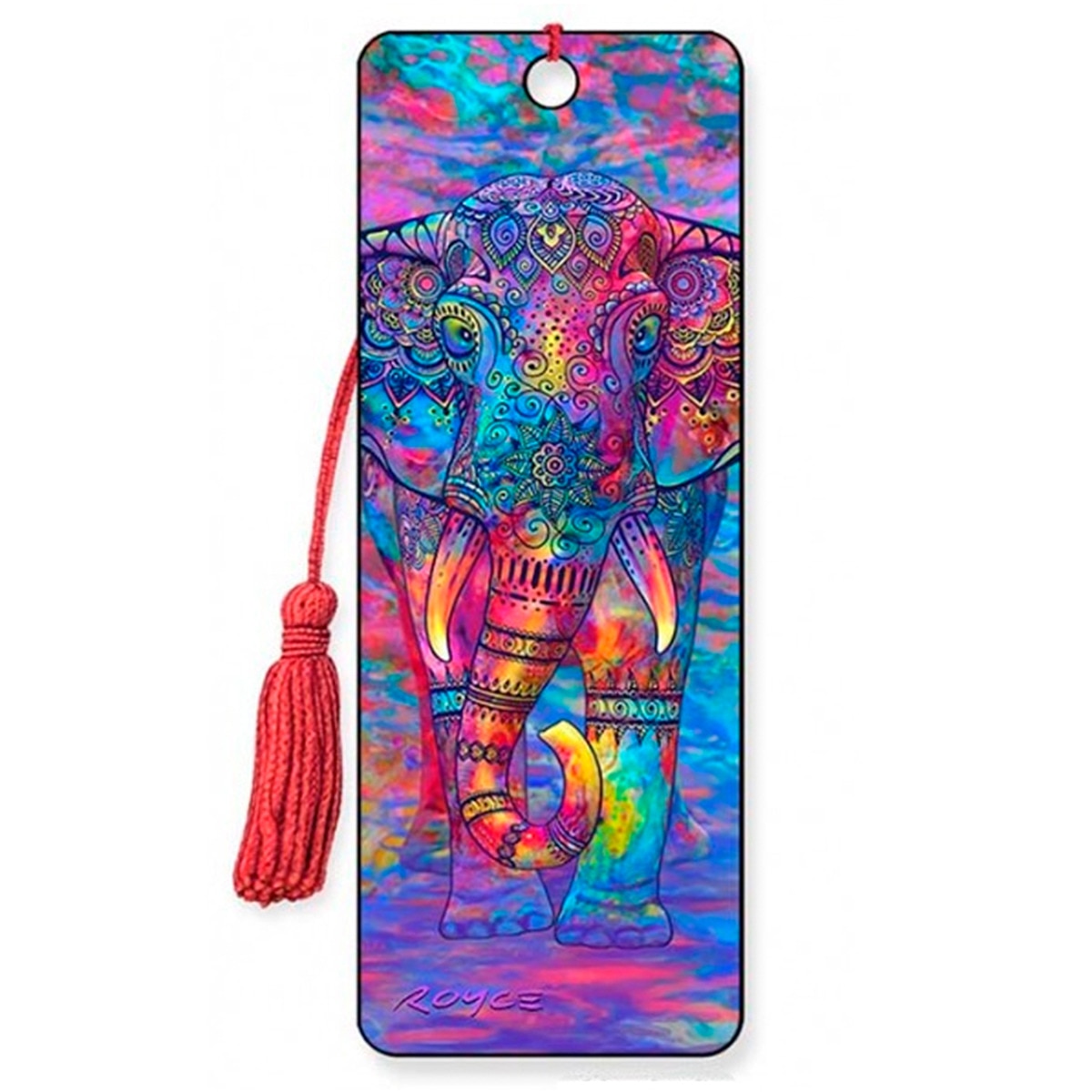 Imagem 0 de Marcador de Páginas 3D Bohemian Elephant - Multicolor