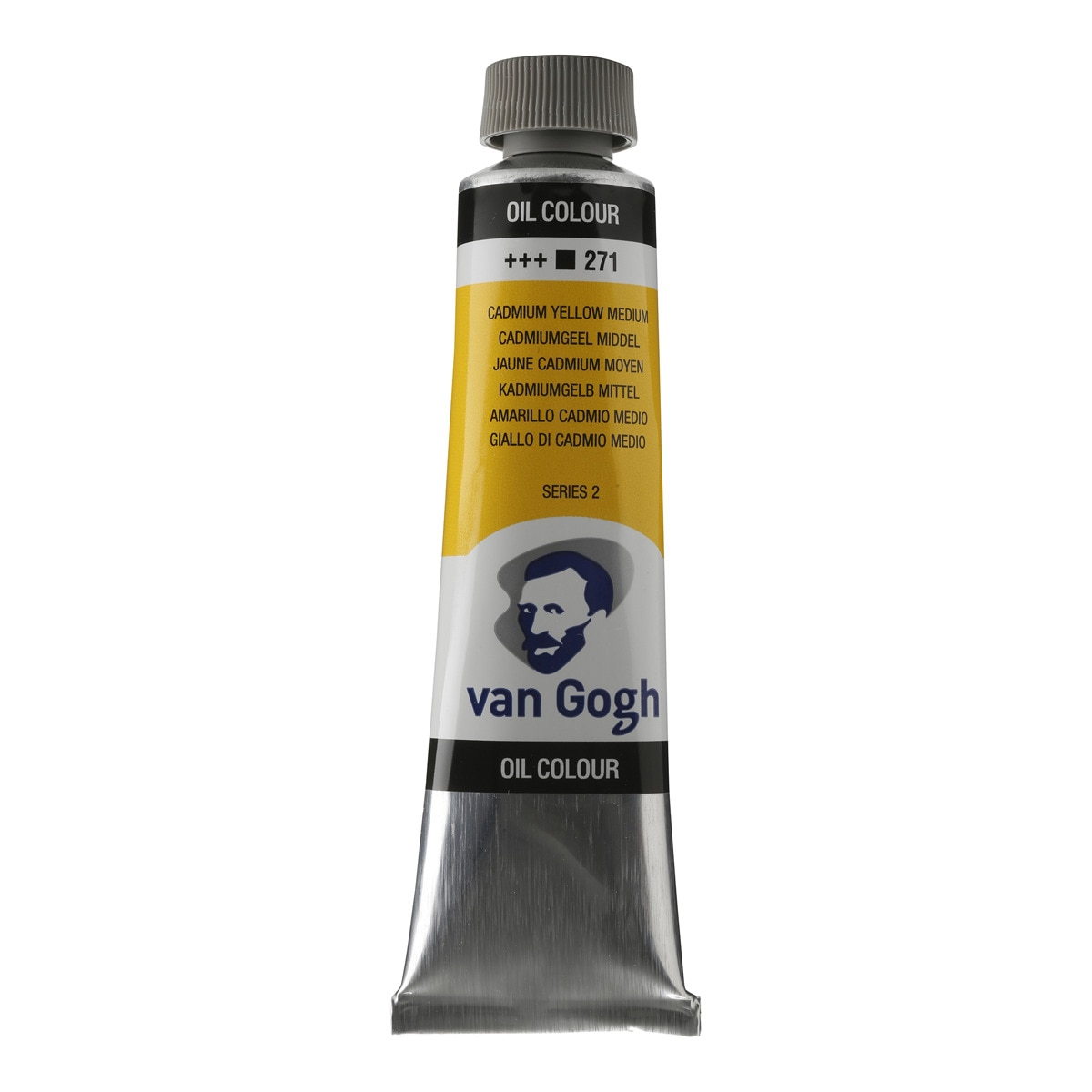 Tubo de Tinta de Óleo 40 ml - Amarelo Cádmio Médio 1