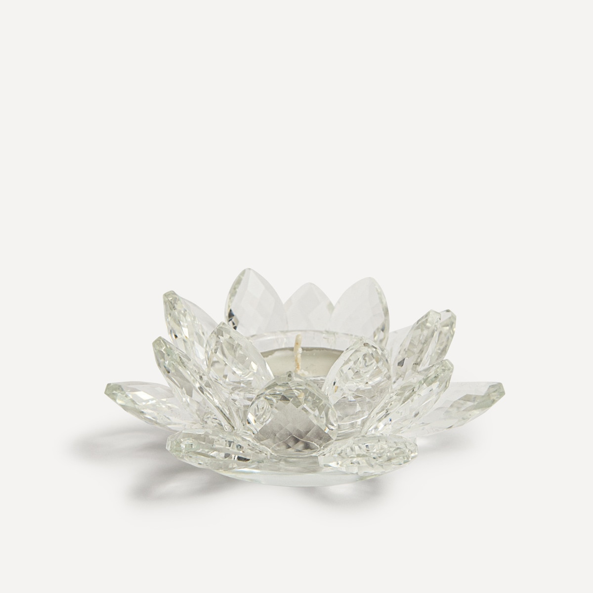Porta-Velas Tealight de Cristal Vilna Transparente-1