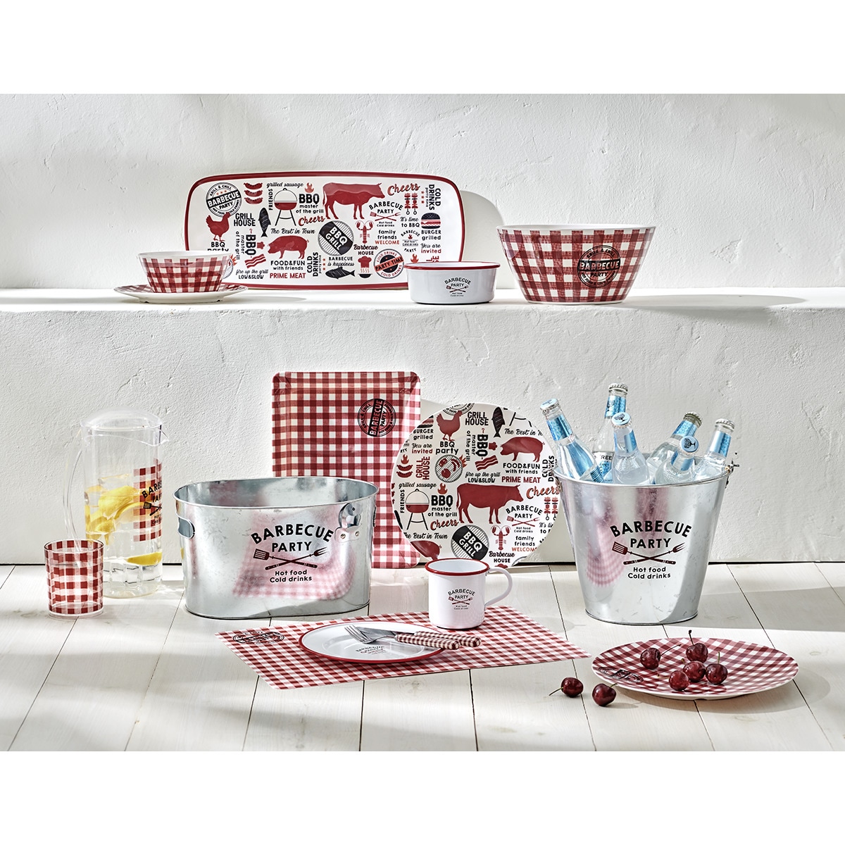 Jarra de agua Vichy BBQ Basics El Corte Inglés Rojo-4