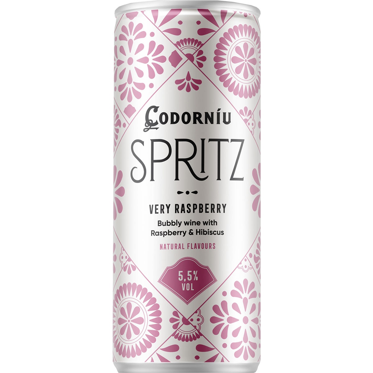 Spritz vino espumoso con aroma natural de frutos rojos e hibisco lata 25 cl