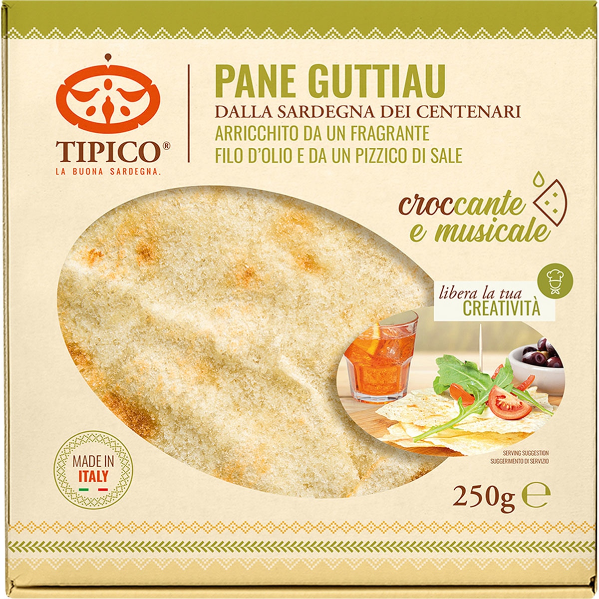 pan Guttiau pan de cristal italiano envase 250 g