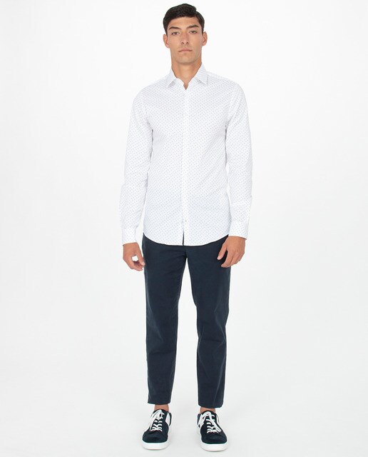 Camisa algodón microestampado de hombre classic · Calvin Klein · El Corte  Inglés