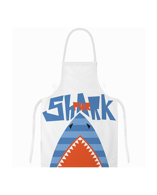 Imagen 0 de Delantal ajustable tiburón 40 x 48 cm