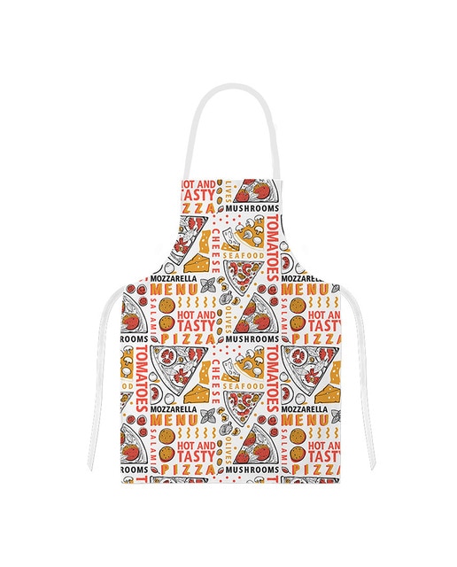 Imagen 0 de Delantal ajustable pizzas 60 x 80 cm