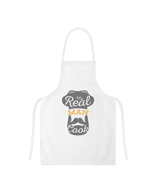 Imagen 0 de Delantal ajustable gorro de cocina 60 x 80 cm