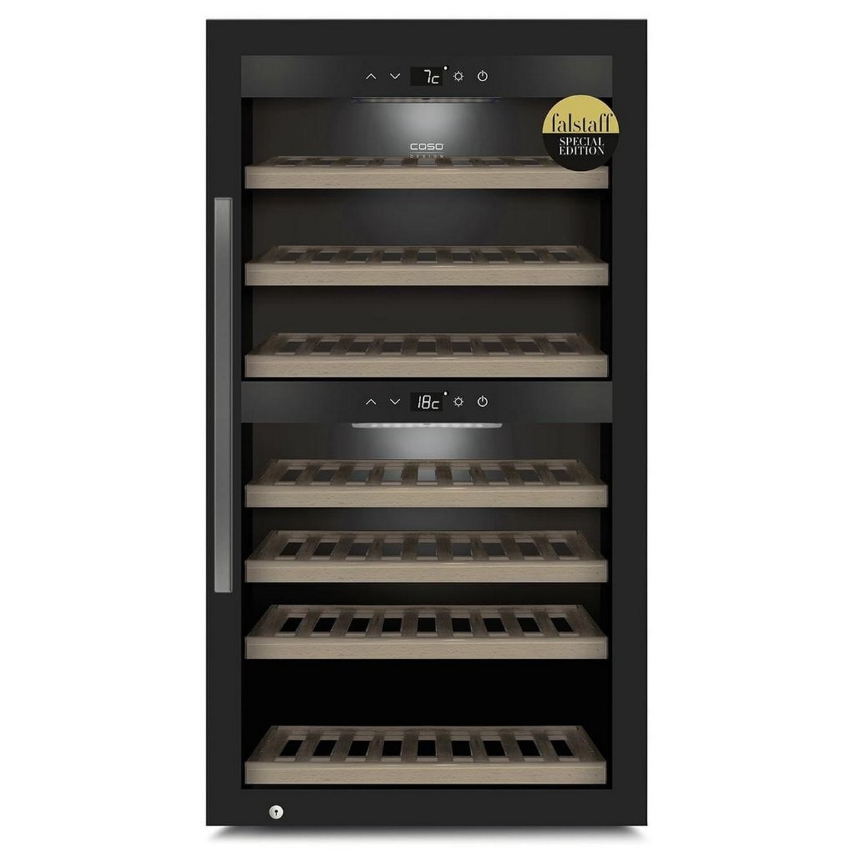 Garrafeira Caso WineExclusive 66 5CASOD726G com Capacidade para 66 Garrafas Standard - Preto 1