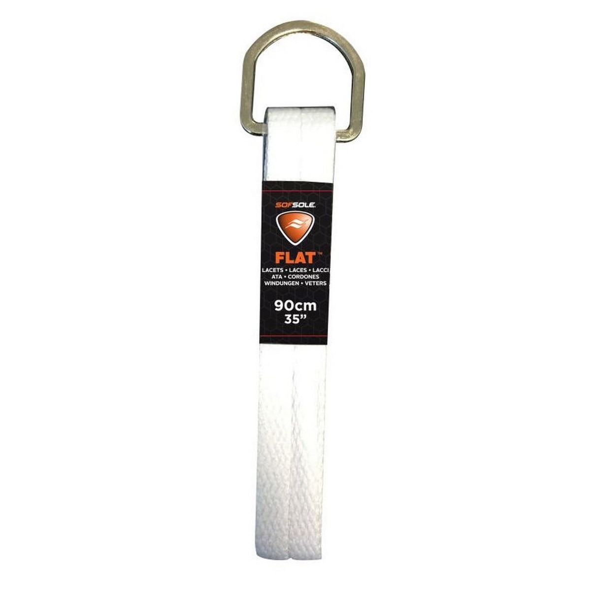 Atacadores Flat 90cm 35" Sof Sole Branco-1