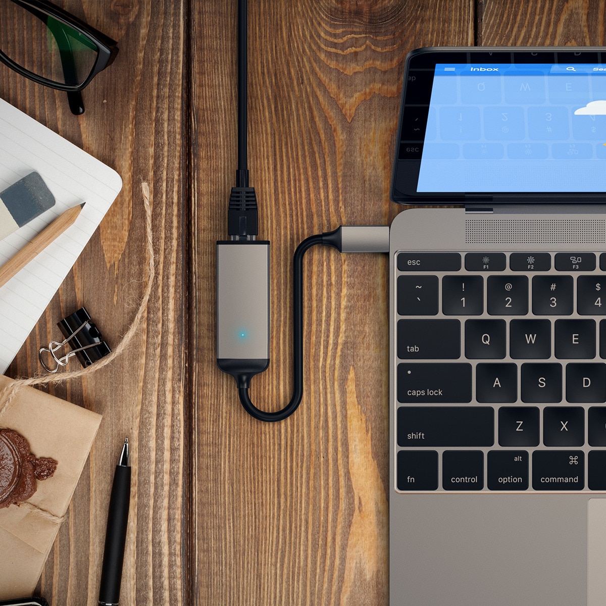Adaptador USB-C a Gigabit Ethernet - Cinzento Espacial Cinzento espacial-6