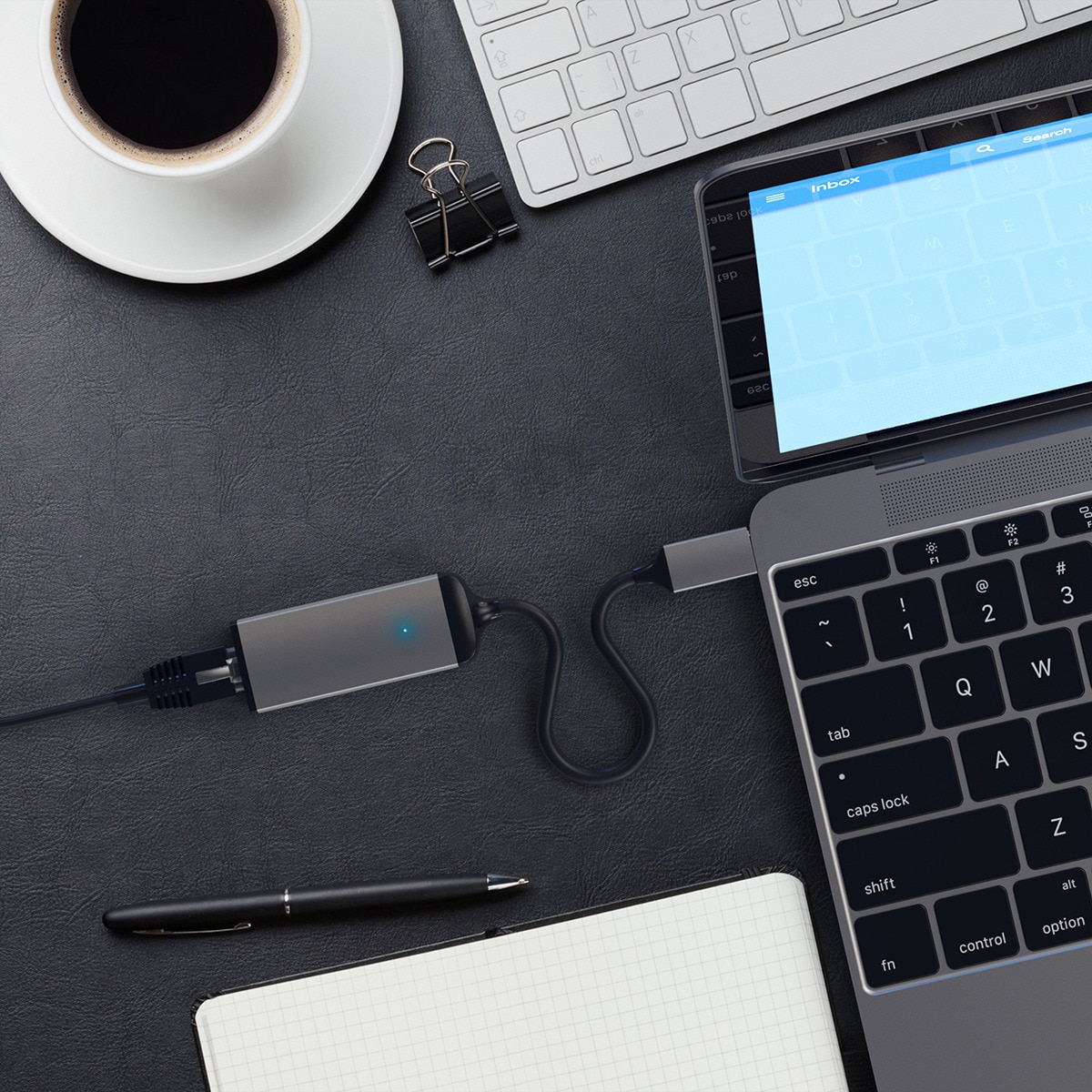Adaptador USB-C a Gigabit Ethernet - Cinzento Espacial Cinzento espacial-5