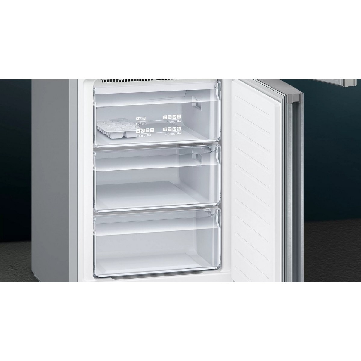 Frigorífico Combinado Siemens iQ300 KG36NVIEC No Frost e MultiAirflow de 186 cm - Inox Easyclean Inox-7