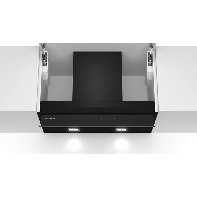 Imagem 0 de Exaustor Encastrável Siemens iQ500 LJ67BAM60 com 4 Velocidades e de 60 cm - Vidro Preto
