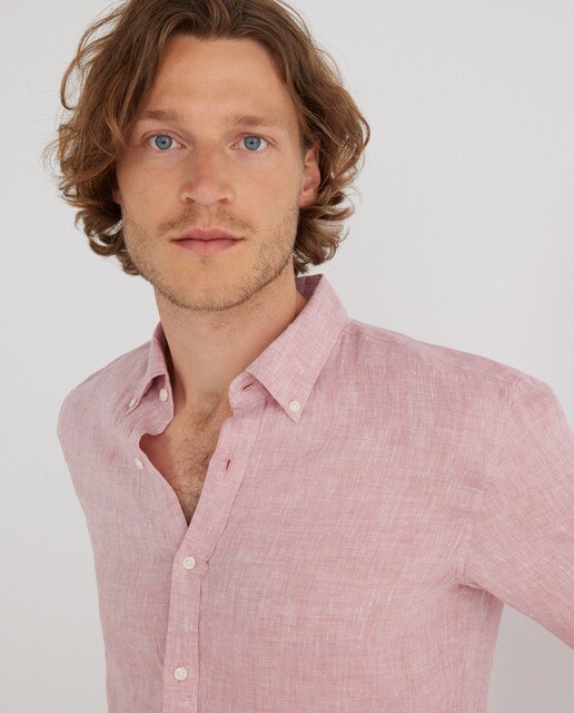 Camisa de hombre slim de lino · Michael Kors · El Corte Inglés