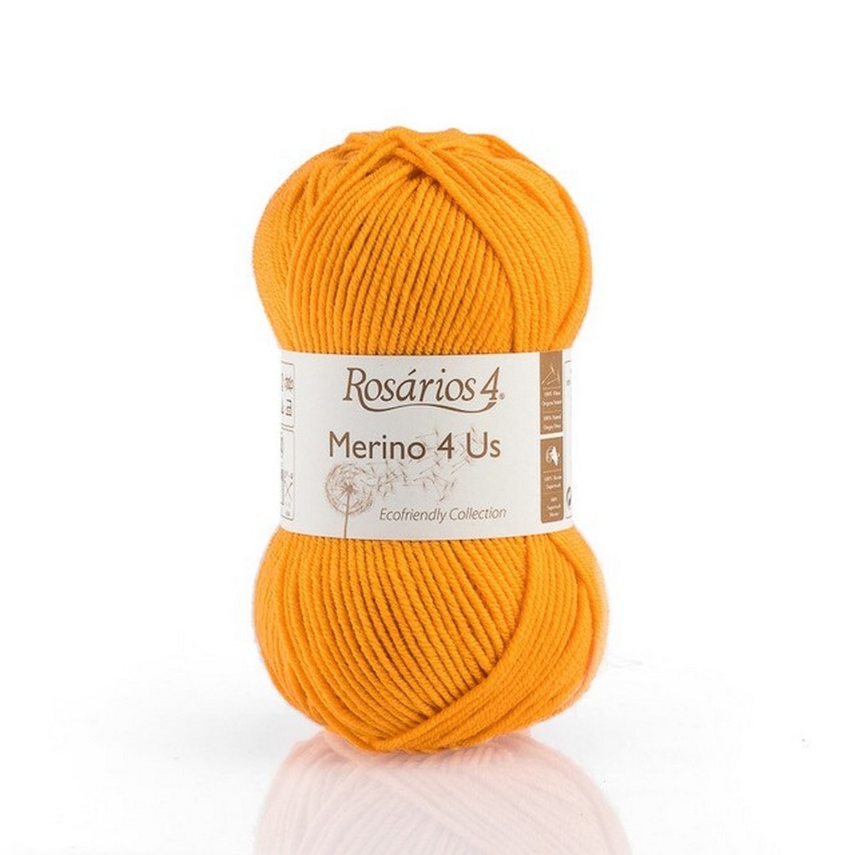 Novelo Merino 4 Us - 50 gr Laranja-1