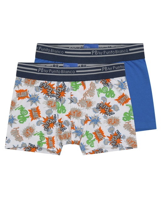 Imagen 0 de Pack 2 bóxer comic surtido (azul + Blanco)