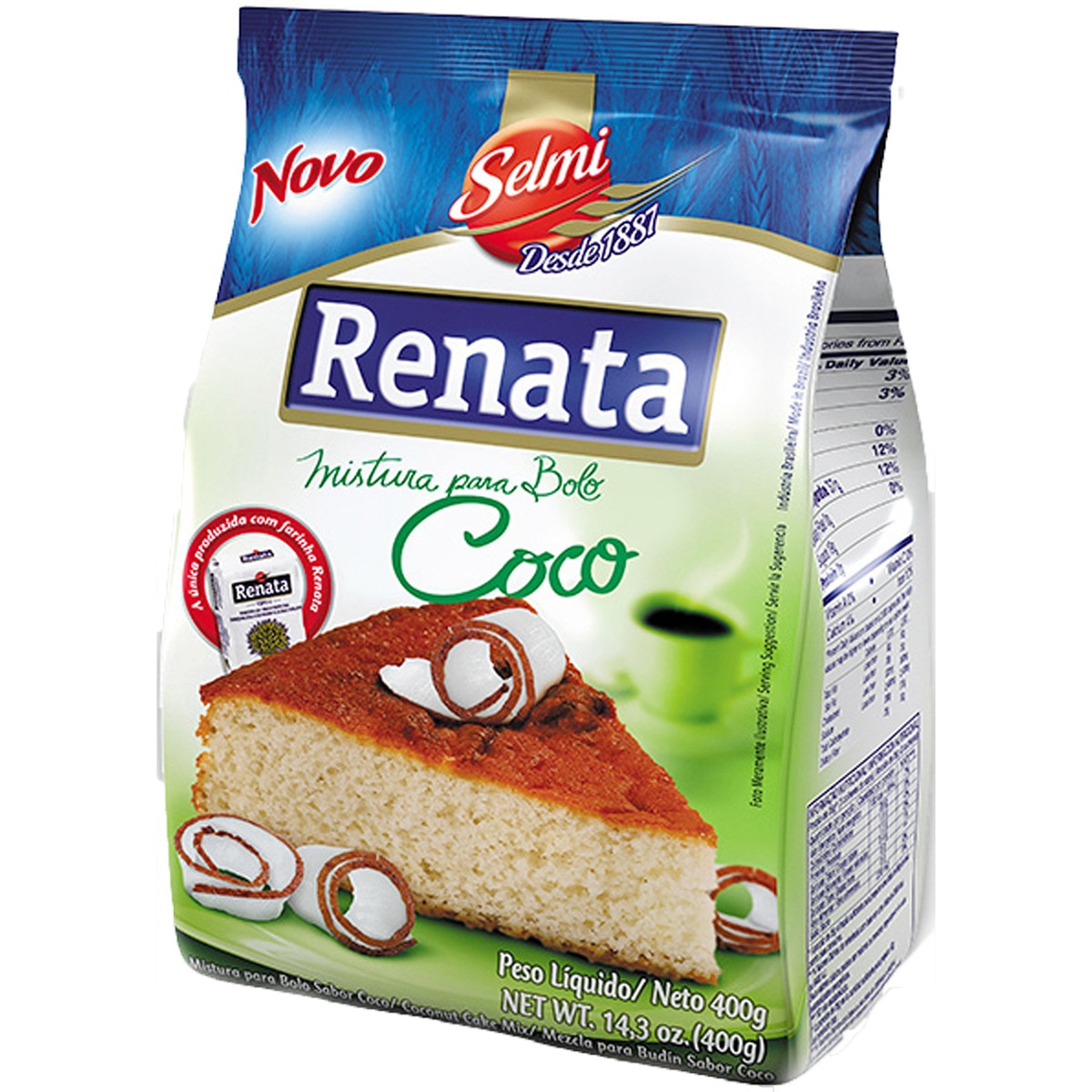 Preparado para Bolo de Coco embalagem 400 g