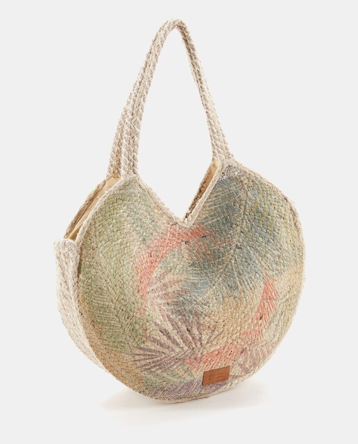 Bolso de mano | Bolso de hombro en rafia beige BEIGE | Bosanova Mujer |  Lischejoubert