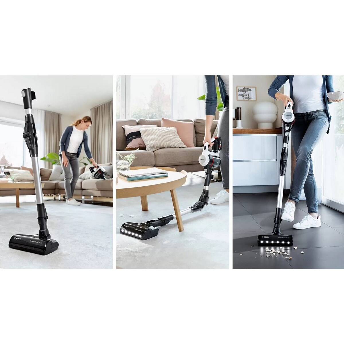 Aspirador Vertical Bosch BCS711XXL Unlimited 7 Recarregável com Autonomia de 40 min - Branco Preto-2