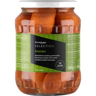 salchichas Knacker 5 unidades sin gluten frasco 400 g neto escurrido - El Corte Ingles Selection