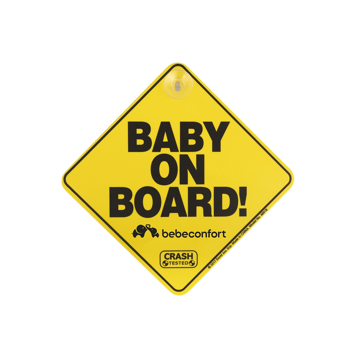 Imagen 0 de Pegatina 'Baby On Board', 0meses+, color amarillo