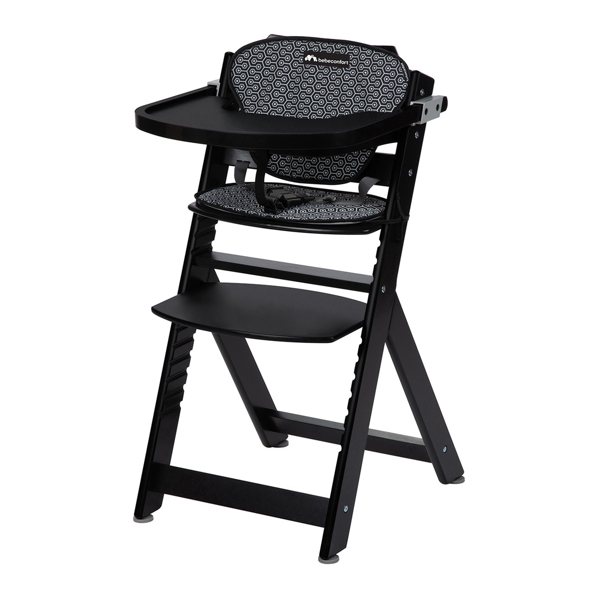 Imagen 0 de Trona evolutiva de madera Timba con cojín, 6meses-10años, <30 Kg, color Deep Black