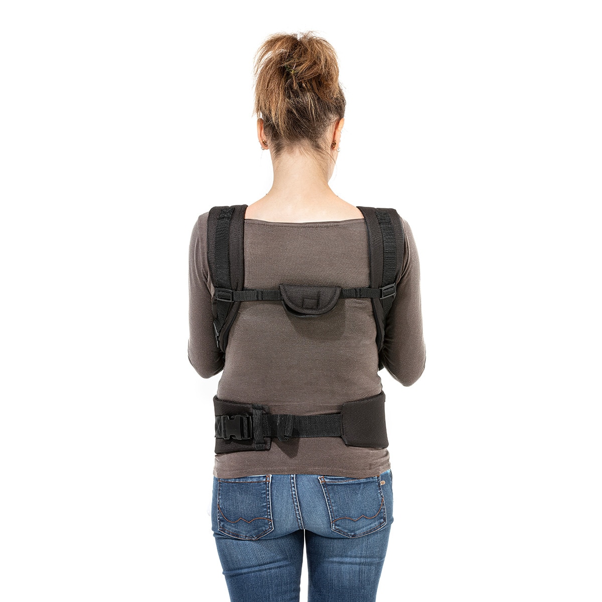 Mochila portabebés Go4, 0meses-3años, >3,5 kg, <15 kg, color Black Chic Multicolor-4