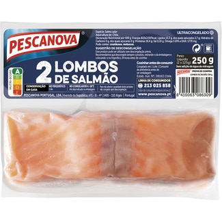 2 Lombos de Salmão Noruega embalagem 250 g - Pescanova