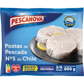 Postas de Pescada do Chile para Cozer Nº 5 embalagem 800 g - Pescanova