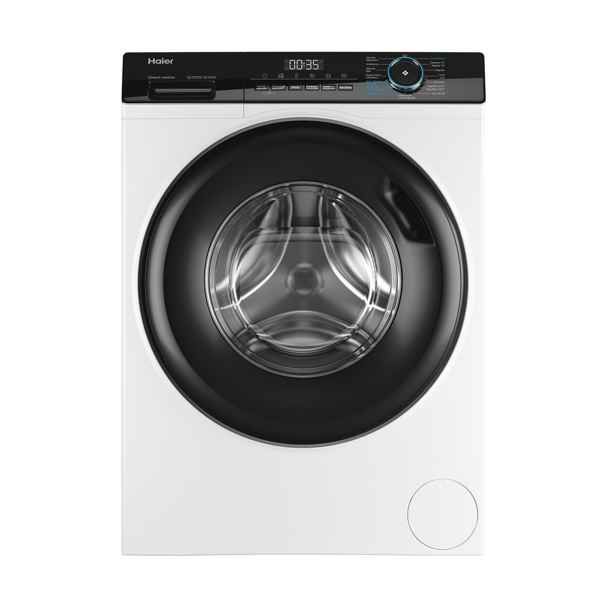 Máquina de Lavar Roupa Haier Vapor I-Pro Série 3 HW80-B14939-IB Carga Frontal de 8 Kg e 1400 rpm - Branco Branco-3