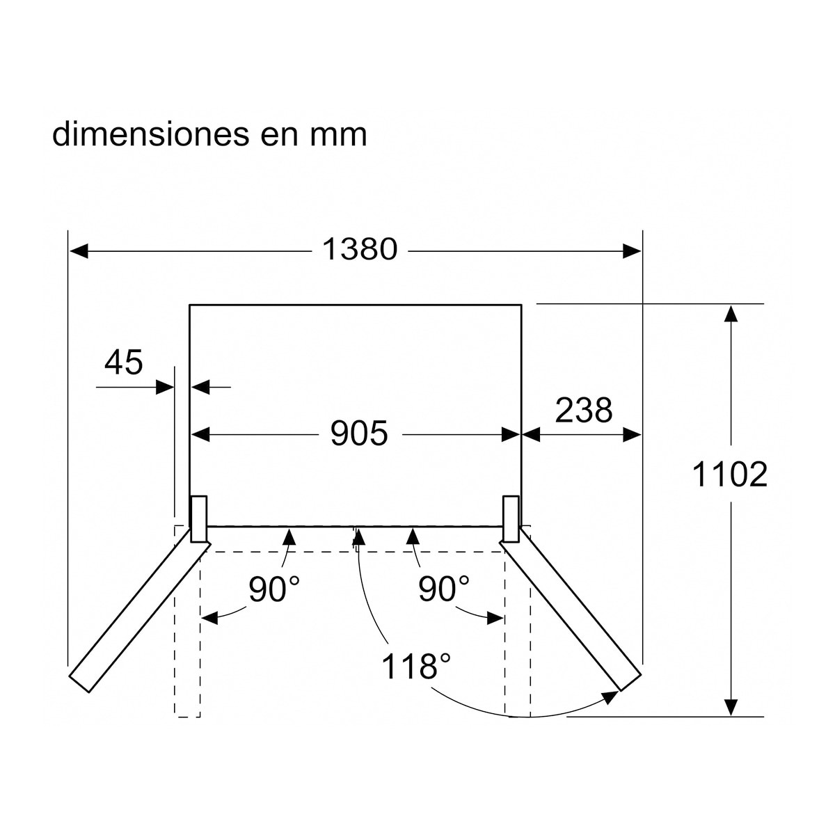 Frigorífico americano Siemens iQ700  con puerta de cristal - KF96RSBEA Cristal negro-14