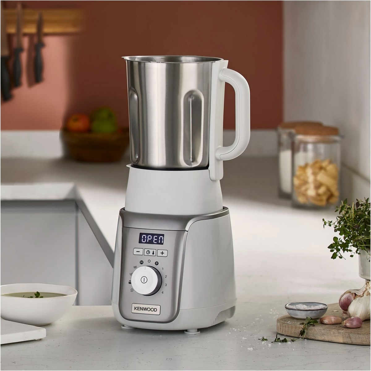 Máquina de Sopa SoupEasy+ Kenwood CBL30.000CP de 1000 W e Capacidade de 1,75 Litros - Aço Inoxidável e Plástico Aço inoxidável-5