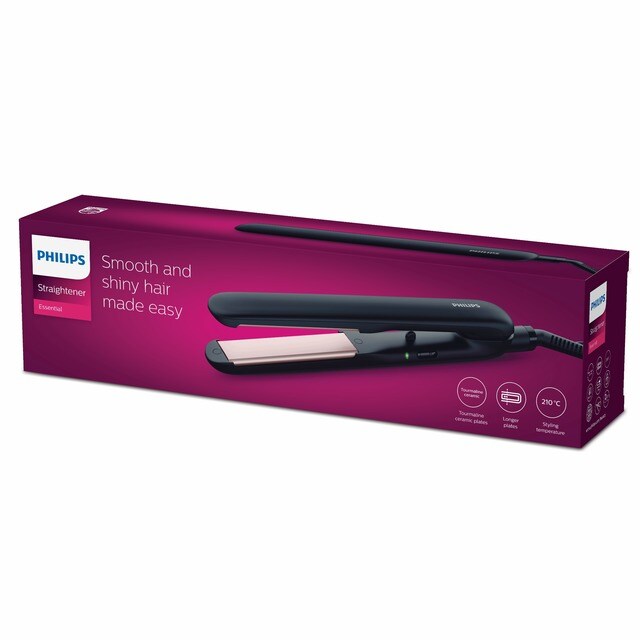 Plancha de pelo Philips EssentialCare HP8321/00 con placas cerámicas con  turmalina · El Corte Inglés