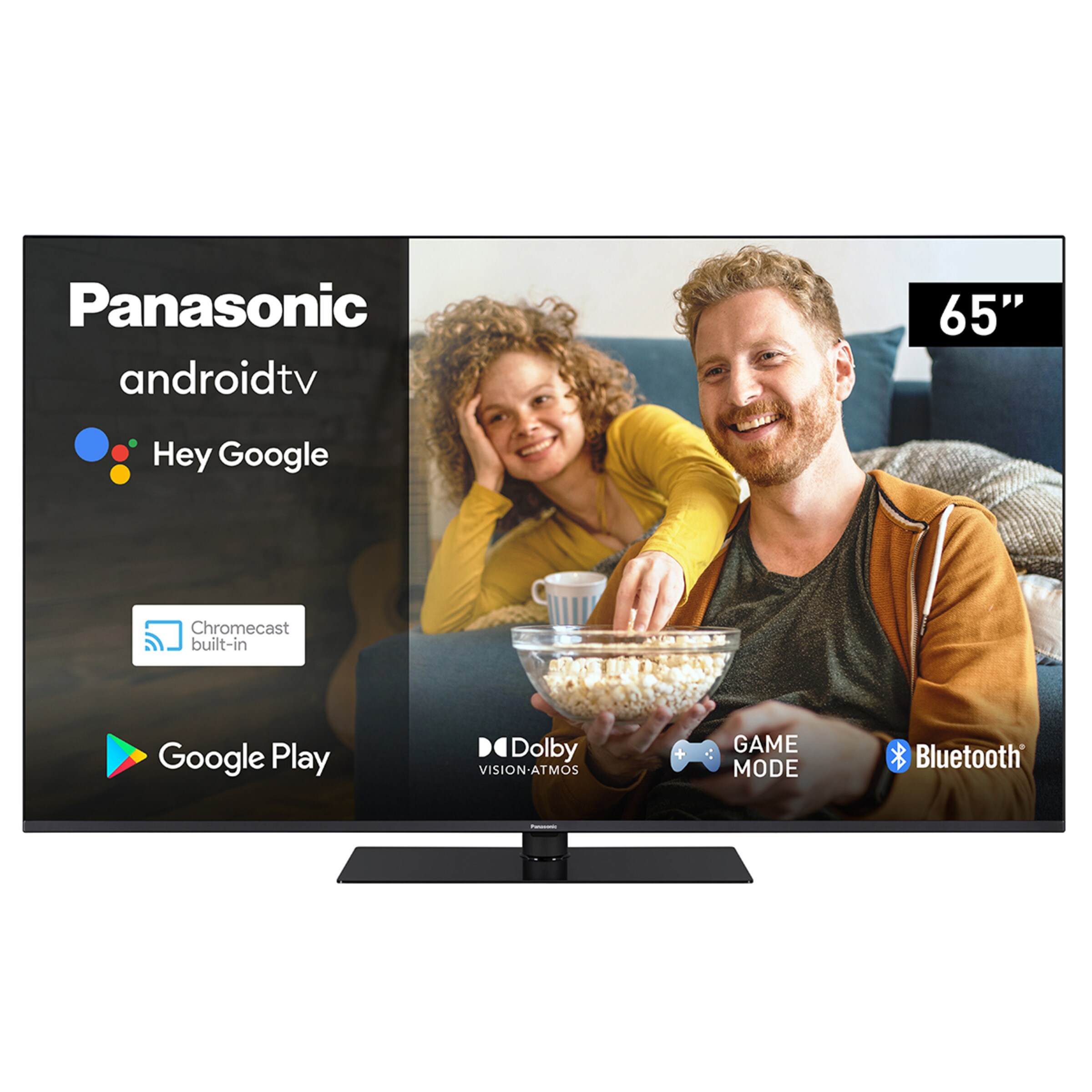 TV LED 164cm (65") Panasonic TX-65LX650E 4K ULTRA HD, Android TV, HDR10, Dolby Vision, Dolby Atmos, Google Assistant (Reacondicionado Grado B) Negro-1