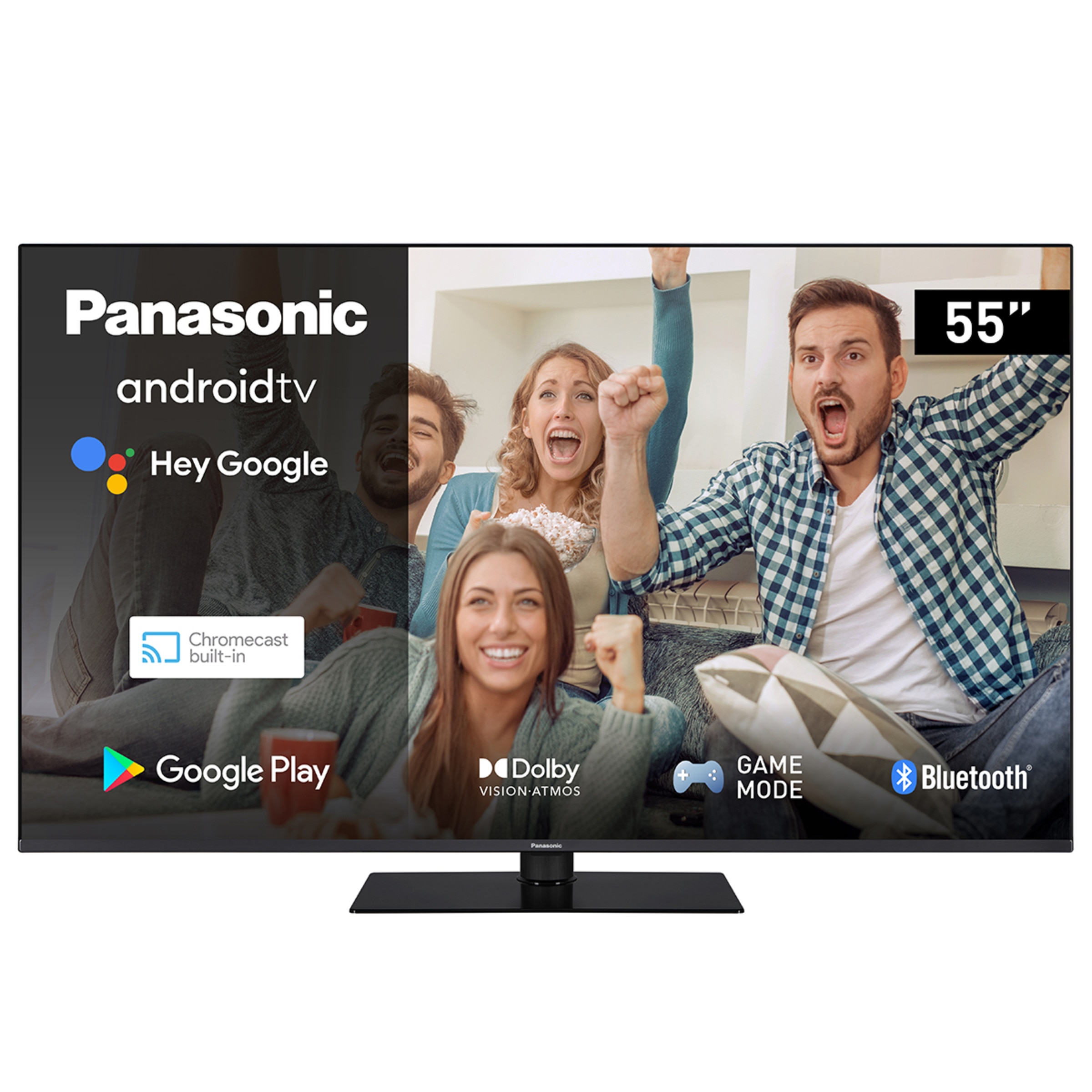 TV LED 139cm (55") Panasonic TX-55LX650E 4K ULTRA HD, Android TV, HDR10, Dolby Vision, Dolby Atmos, Google Assistant (Reacondicionado Grado C) Negro-1