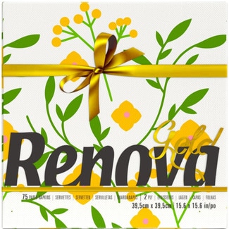 Guardanapos Gold Black embalagem 75 unidades - Renova