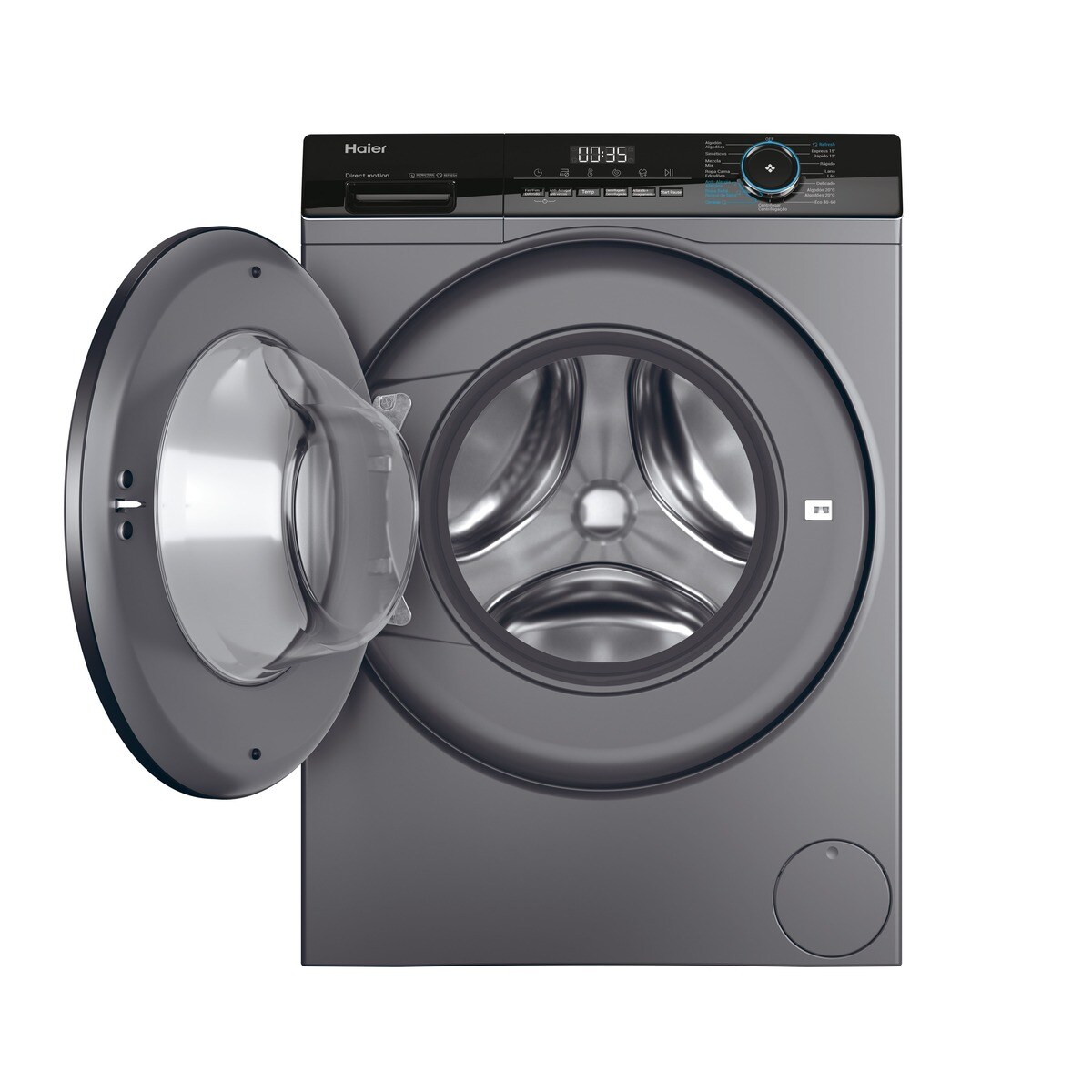 Máquina de Lavar Roupa Haier I-Pro Série 3 HW90-B14939S8-IB Carga Frontal de 9 Kg e 1400 rpm - Inox Inox-10