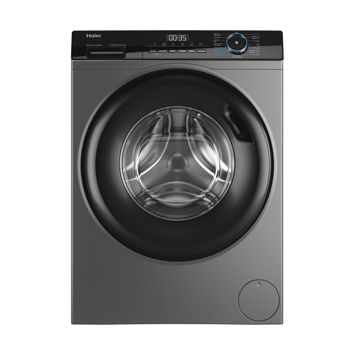 Máquina de Lavar Roupa Haier I-Pro Série 3 HW90-B14939S8-IB Carga Frontal de 9 Kg e 1400 rpm - Inox Inox-3