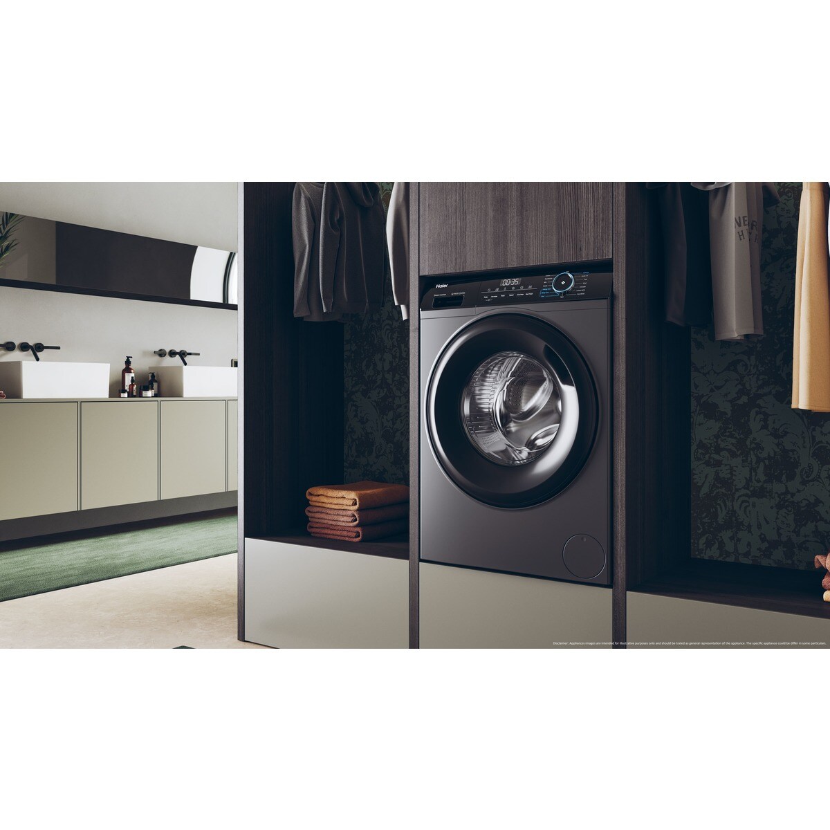 Máquina de Lavar Roupa Haier I-Pro Série 3 HW90-B14939S8-IB Carga Frontal de 9 Kg e 1400 rpm - Inox Inox-16