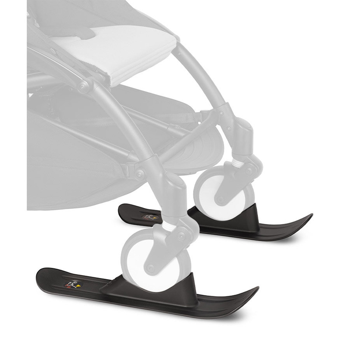 Esquís BabyZen para ruedas delanteras de YOYO Negro-2