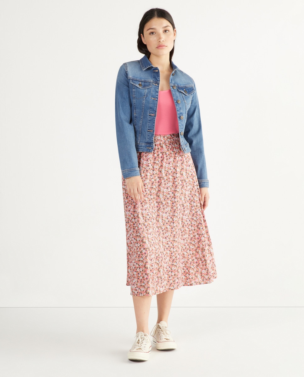 Veste en jean fermeture boutonnée